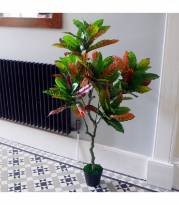 130cm Artificial Codiaeum Multicoloured Tree