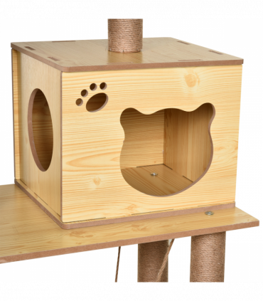 130cm Cat Tree for Indoor Cats, Multi-Level Plush Cat Tower