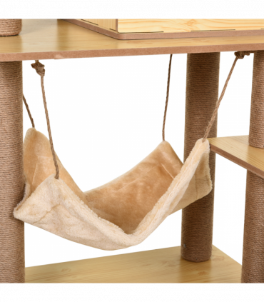 130cm Cat Tree for Indoor Cats, Multi-Level Plush Cat Tower