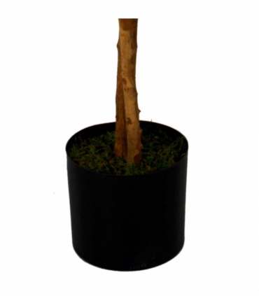 130cm Luxury Artificial Wisteria Tree White Flowers - Premium Range Gold Metal Planter