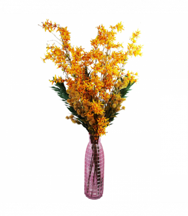 130cm Yellow Blossom Floral Spray Artificial