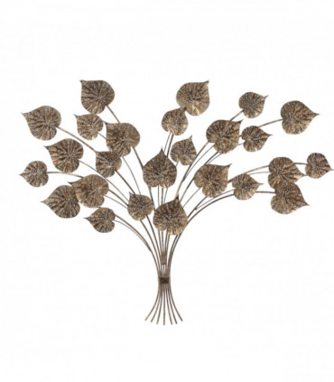 131CM METAL WALL DECOR LEAVES