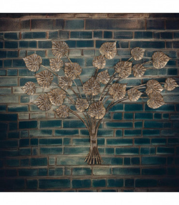 131CM METAL WALL DECOR LEAVES