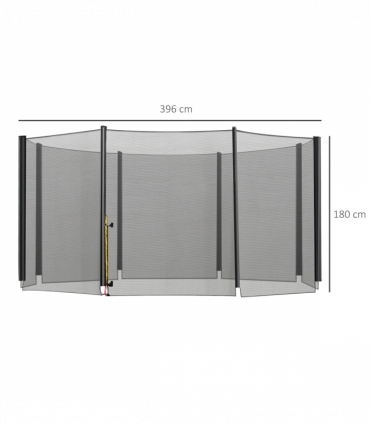 13FT Trampoline Replacement Spare Net Safety Enclosure Net Surround Net