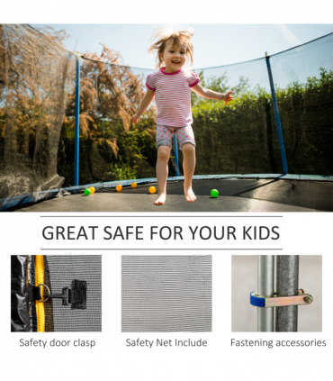 13FT Trampoline Replacement Spare Net Safety Enclosure Net Surround Net