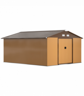 13ft x 11ft Metal StorageFoundation Vent Doors Yellow