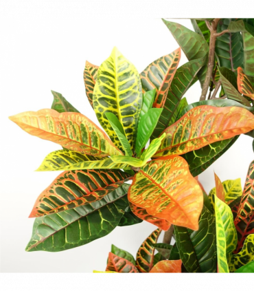 Artificial Codiaeum Tree 140cm Green Plastic 179 Leaves Premium Quality