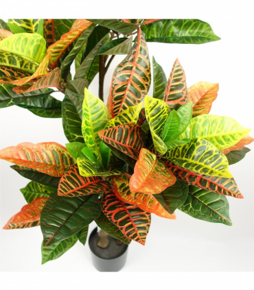 Artificial Codiaeum Tree 140cm Green Plastic 179 Leaves Premium Quality