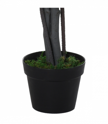 145cm Artificial Banyan Plant Faux Decorative Tree Cement Pot Outsunny