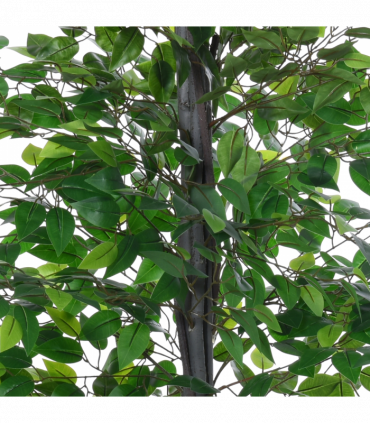 145cm Artificial Banyan Plant Faux Decorative Tree Cement Pot Outsunny