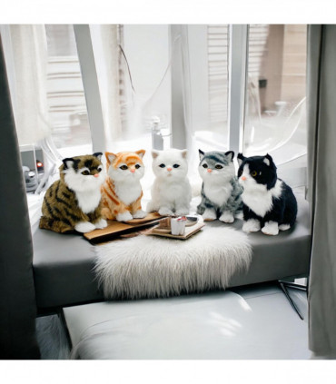 14CM STANDING CATS-6 ASST COLOUR