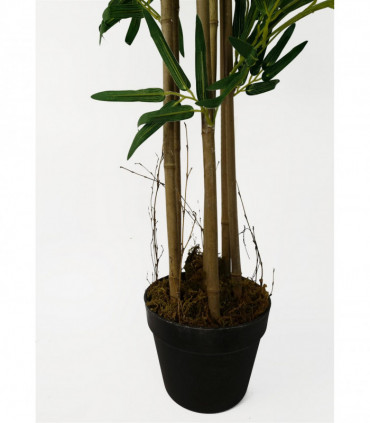 Artificial Bamboo Tree Green 150cm Realistic Natural Bamboo Canes 60x60cm Pot