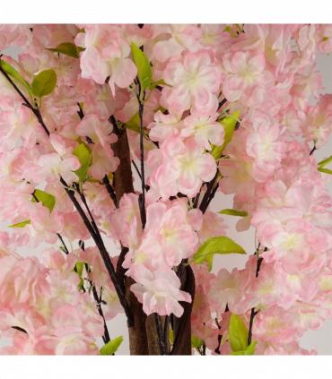 Artificial Pink Blossom Tree 150cm Pink Plastic Pot Fully Assembled Display
