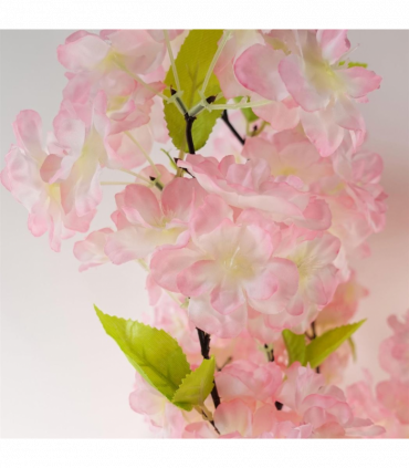 Artificial Pink Blossom Tree 150cm Pink Plastic Pot Fully Assembled Display
