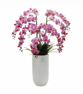 150cm Artificial Pink Orchid Potted Display Artificial