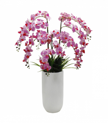 150cm Artificial Pink Orchid Potted Display Artificial