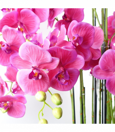 150cm Giant Pink Orchid Plant Artificial 189 flowers REAL TOUCH
