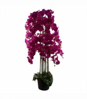 150cm Giant Purple Orchid Plant - Artificial - 189 flowers REAL TOUCH