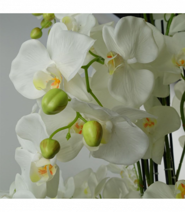 150cm Giant White Orchid Plant Artificial 189 flowers REAL TOUCH