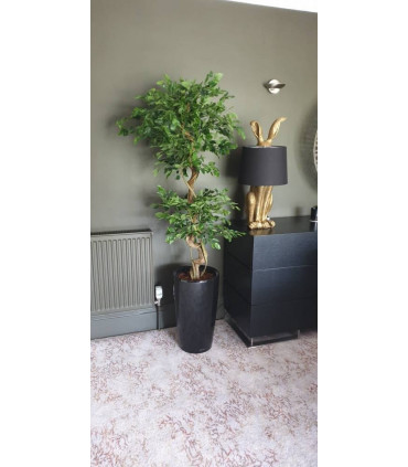 150cm Twisted Trunk Artificial Japanese Fruticosa Style Ficus Tree