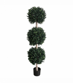 150cm UV Protected Triple Ball Topiary Tree Artificial