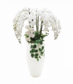 150cm White Orchid Potted Display Artificial