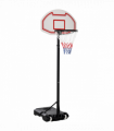 155-210cm Height Adjustable Basketball Stand Backboard Portable w/ Net HOMCOM