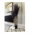 155cm Artificial Yukka Tree Plant Spiky UV Resistant Outdoor Tree Triple Dark Red and Brown