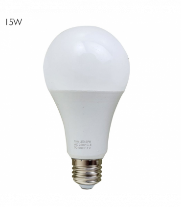 15W E27 Screw LED Light GLS bulbs, Energy Saving Edison  Cool White 6000K non dimmable lights