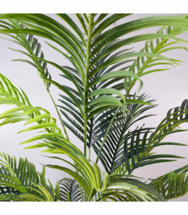 160cm Artificial Palm Tree with 15 Leaves in White Pot