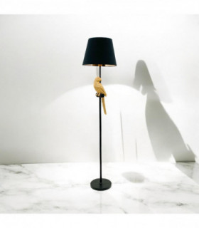 164X37X37CM FLOOR LAMP 15" BLACK SHADE