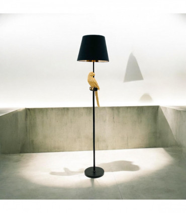 164X37X37CM FLOOR LAMP 15" BLACK SHADE