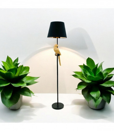 164X37X37CM FLOOR LAMP 15" BLACK SHADE