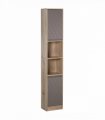 170cm Freestanding Storage Cabinet Slimline Unit w/ 2 Cupboards 2 Compartments