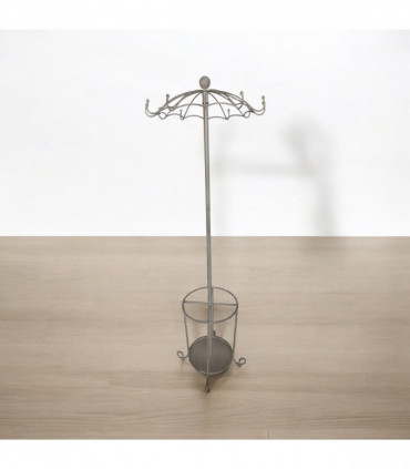 172CM CREAM METAL COAT STAND/ UMBRELLA HOL