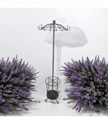 172CM GREY METAL COAT STAND/ UMBRELLA HOLD