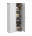 172cm Wooden Storage Cabinet Cupboard With 2 Doors 4 Shelves White