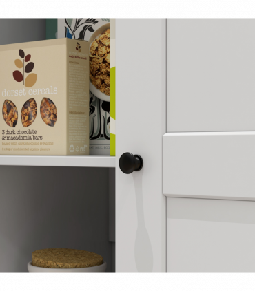 172cm Wooden Storage Cabinet Cupboard With 2 Doors 4 Shelves White