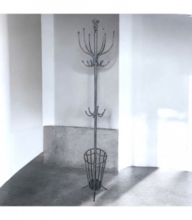 175CM GREY METAL COAT STAND/ UMBRELLA HOLD