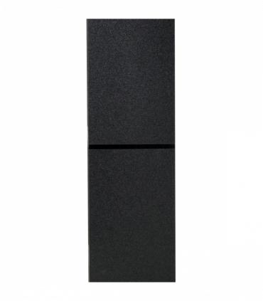 Bookcase 178cm 8-Shelf Black Melamine Surface Foot Pads Multipurpose 8-Grid