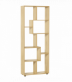 Bookcase 178cm 8-Shelf Beige Particleboard Melamine Surface 70cm x 24cm