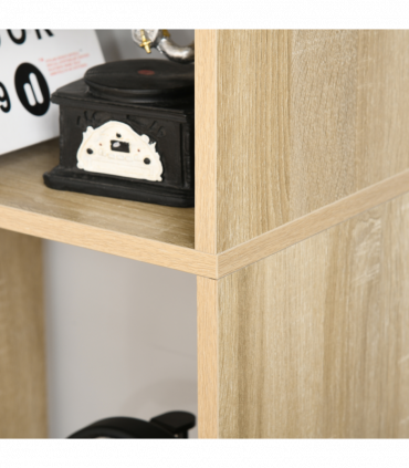 Bookcase 178cm 8-Shelf Beige Particleboard Melamine Surface 70cm x 24cm
