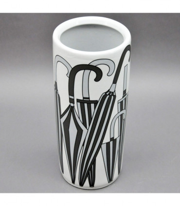 18" BLACK AND WHITE UMBRELLA STAND