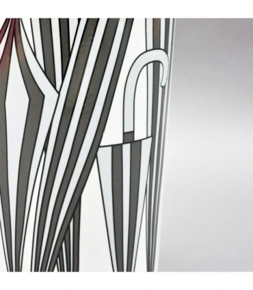 18" BLACK AND WHITE UMBRELLA STAND