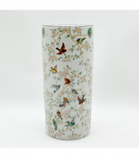 18" ROUND BIRDS & FLORAL UMBRELLA STAND