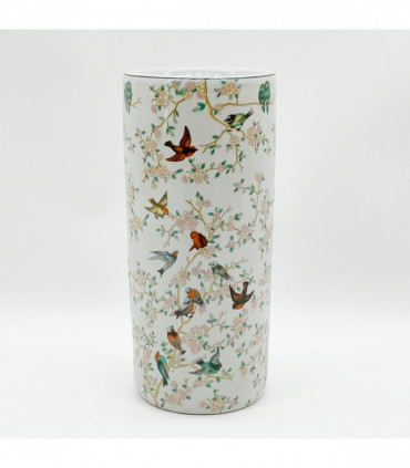 18" ROUND BIRDS & FLORAL UMBRELLA STAND