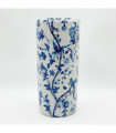 18" ROUND BLUE & WHITE BIRD UMBRELLA STAND
