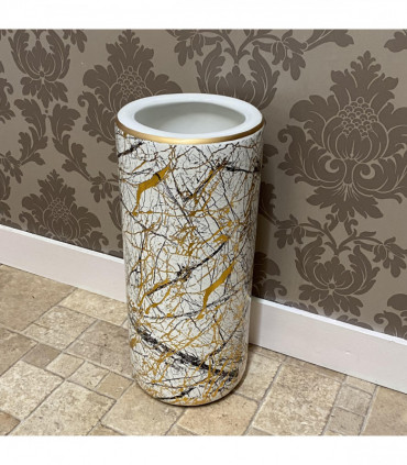 18" UMBRELLA STAND CERAMIC