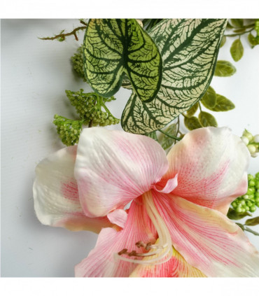 180cm Artificial Hanging  Pink Lily Plant Realistic Garland Trailing