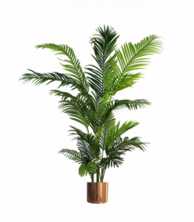 180cm Artificial Palm Tree Extra Large Copper Metal Planter